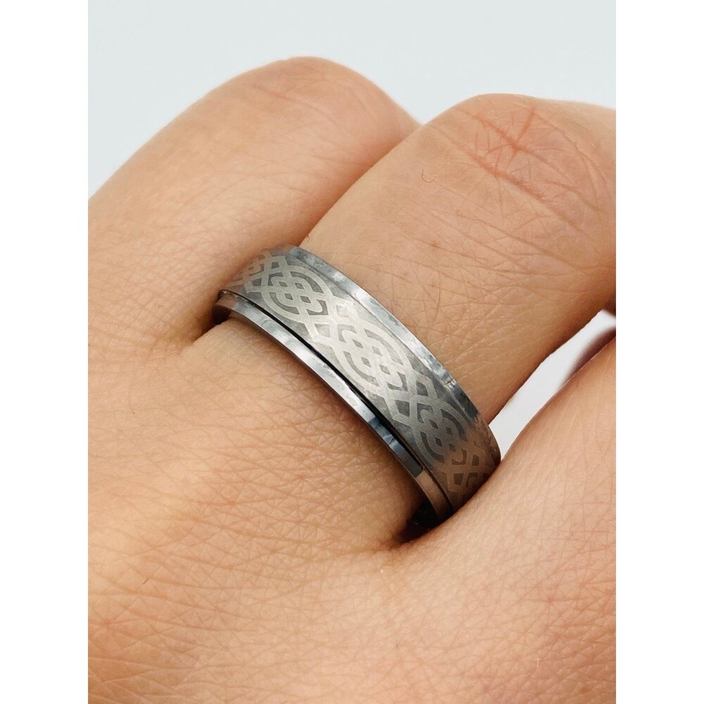 Mens tungsten wedding ring size 7.5
